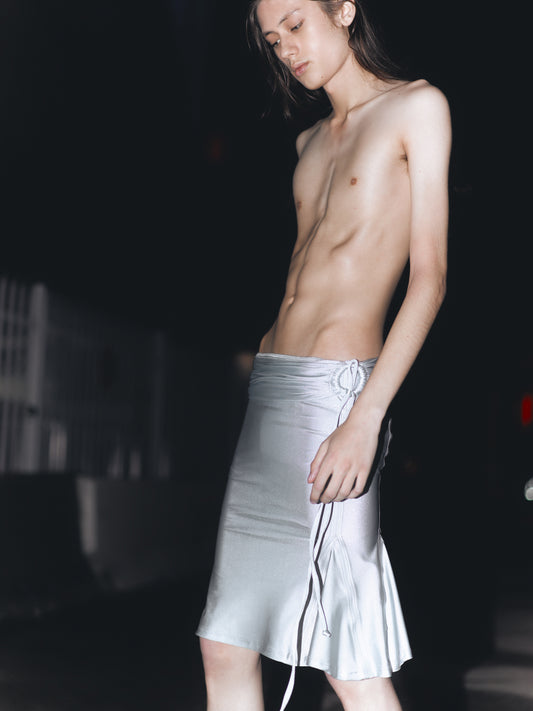 Pencil skirt - silver