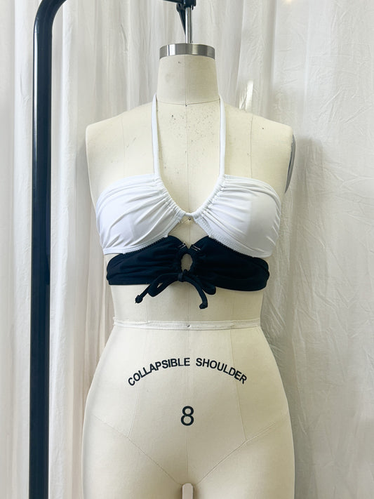 mini top - black/white