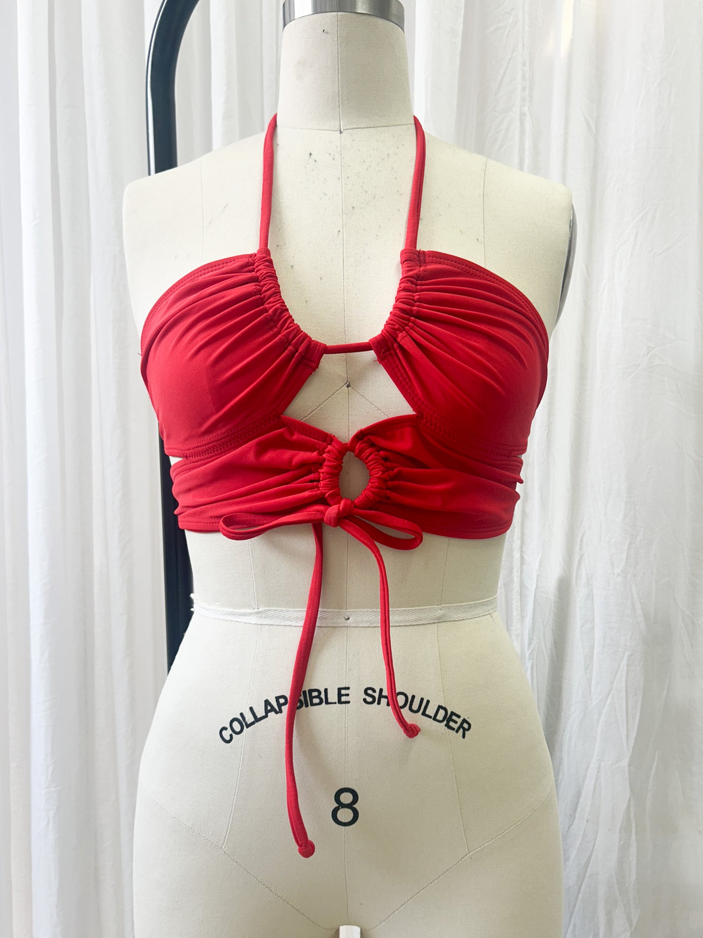Mini top - cherry red (one size)