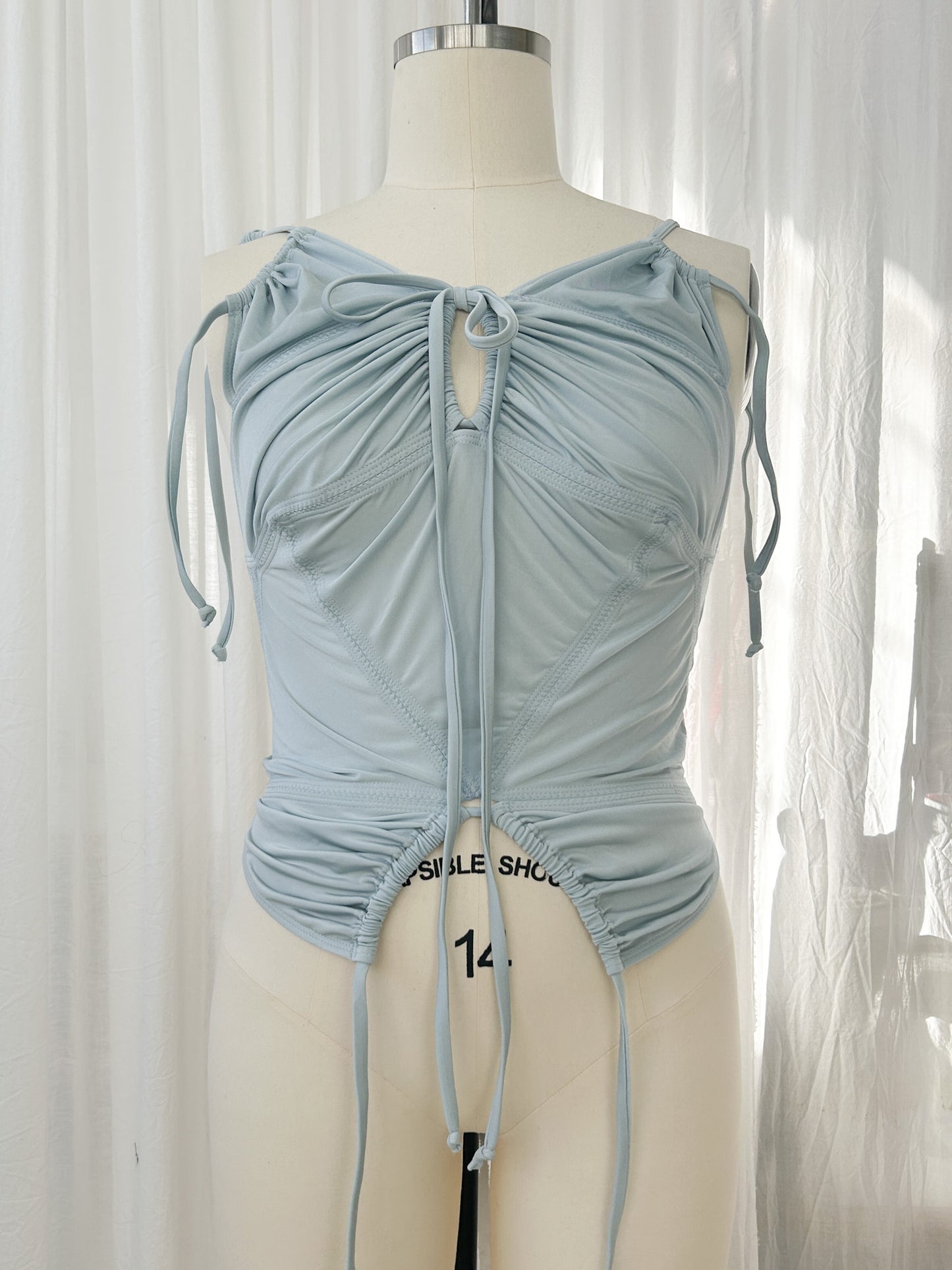 AW23- Tankini top- silver (large)