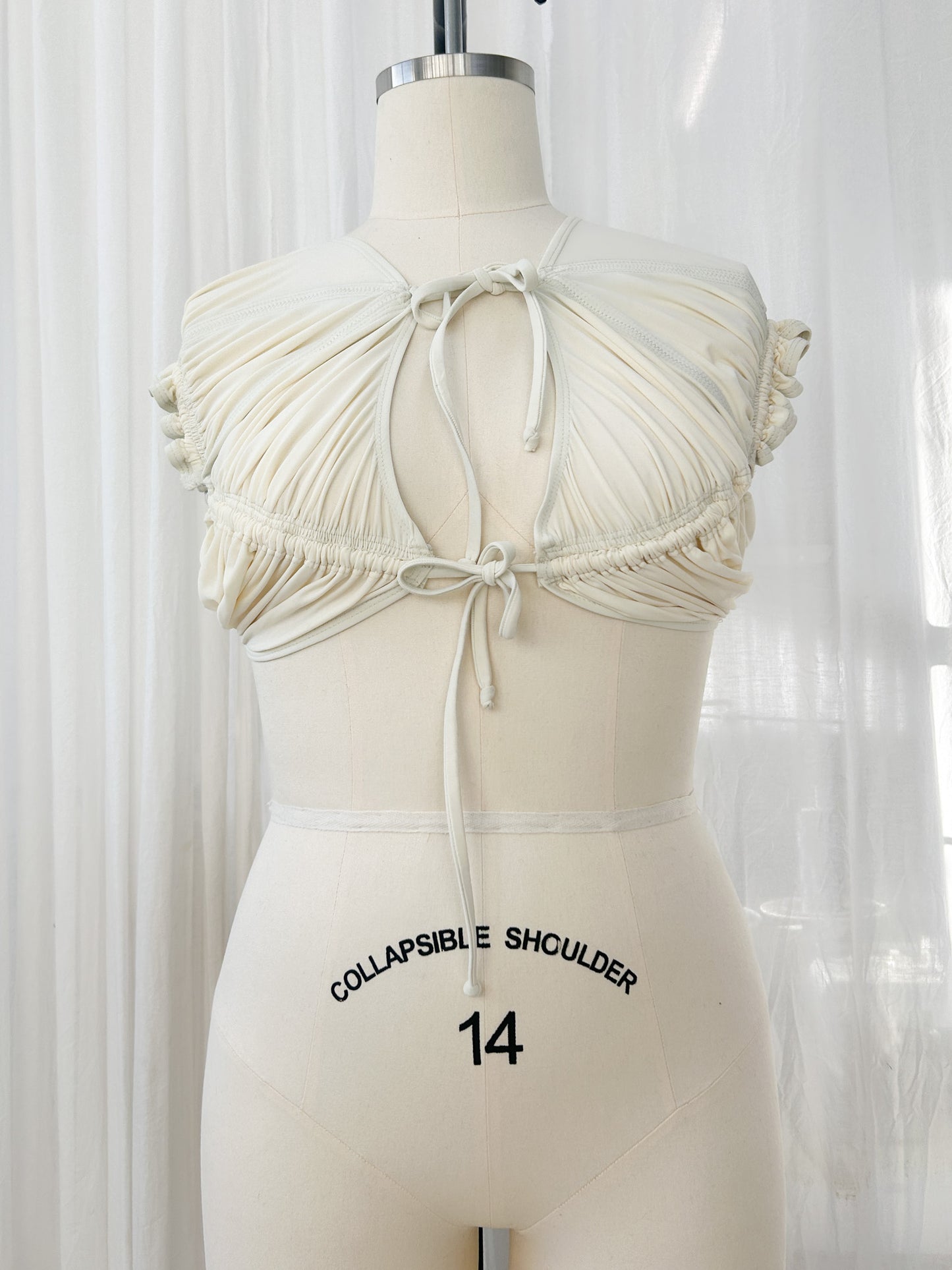 Bikini bolero - pearl (small - medium)