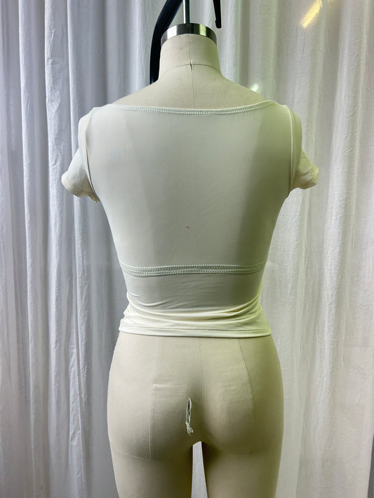 Sweetheart Baby Tee - Pearl XS