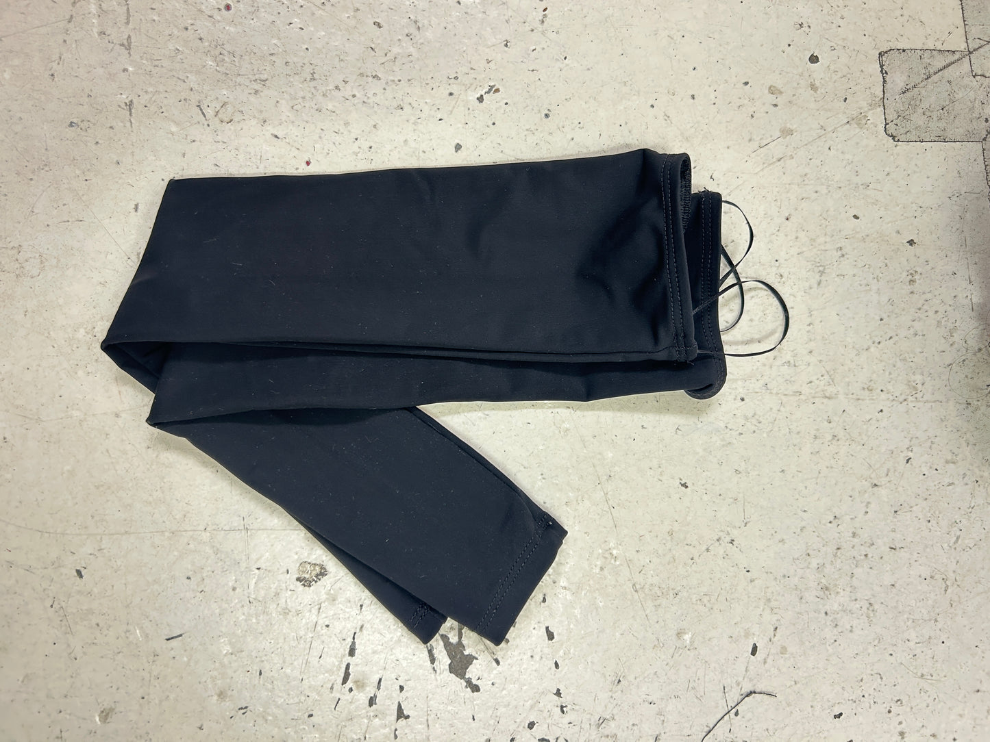 Black One Shoulder Tank Top w Detached Sleeves - XS