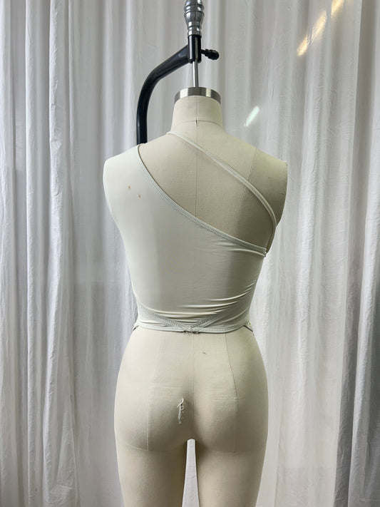 Pearl One Shoulder Tank Top - XS