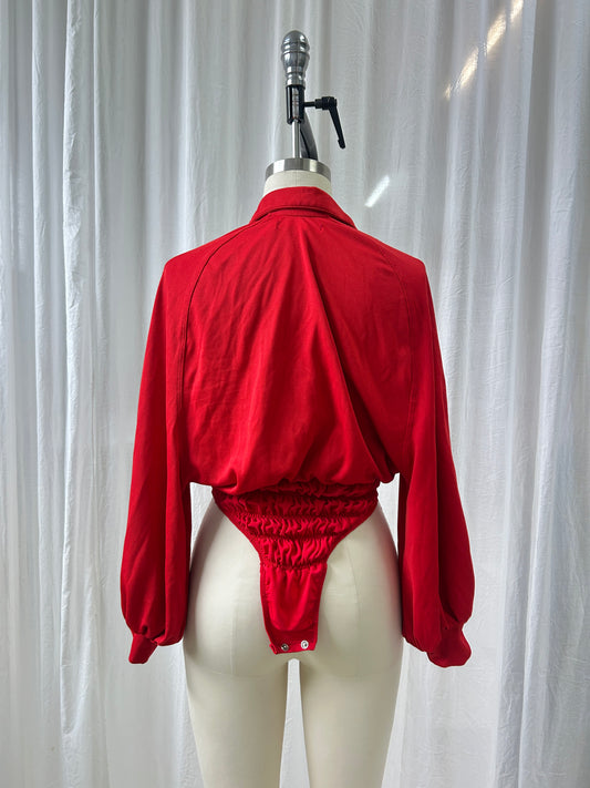 Red Layout Leotard - 6/8