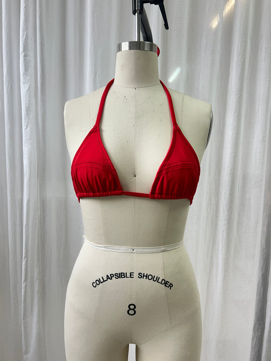 Classic Red Bikini Top S
