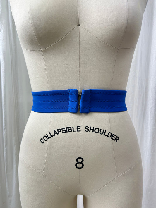 Cobalt Blue Wide Belt - XS Waist