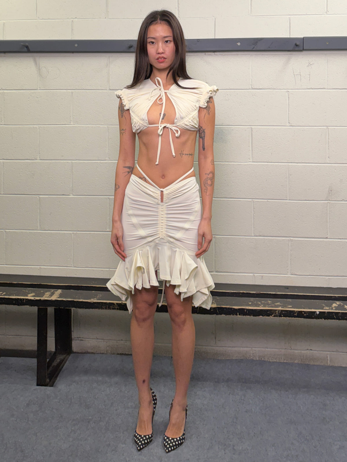 Soiree skirt - pearl