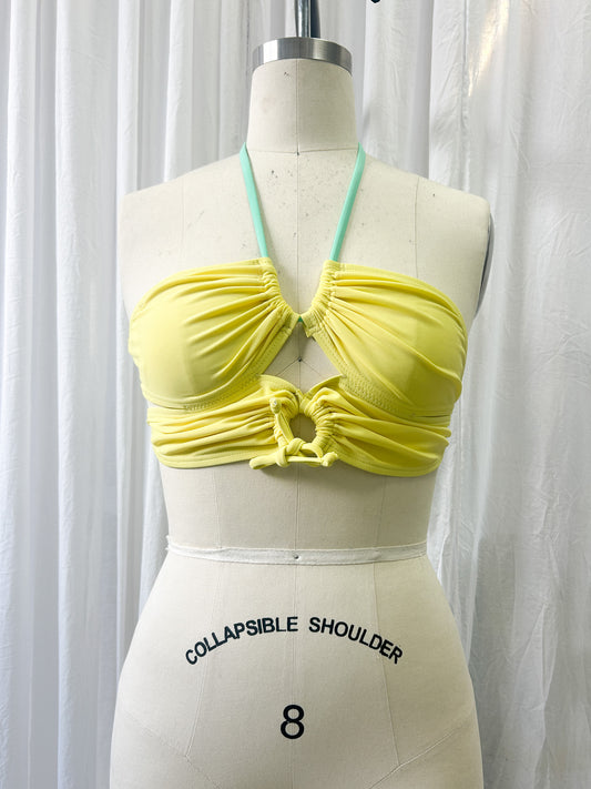 Mini top - lemon, aqua (one size)