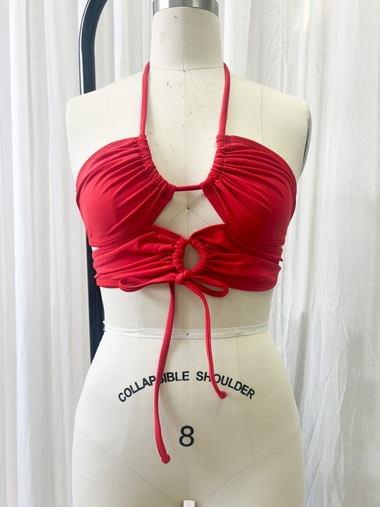 Mini top - cherry red (one size)
