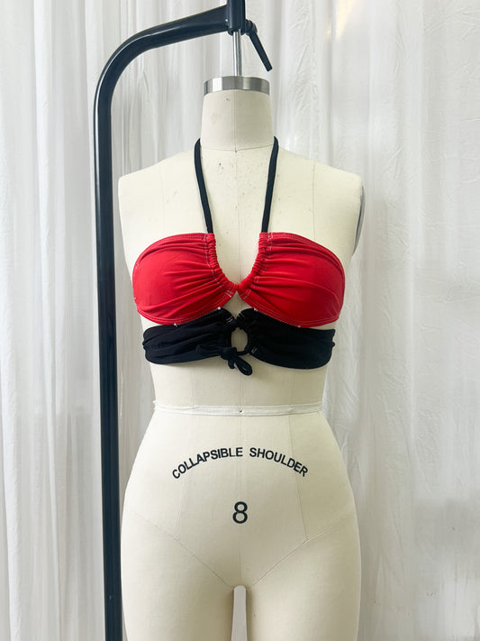 Mini top - red, black, baby pink (one size)