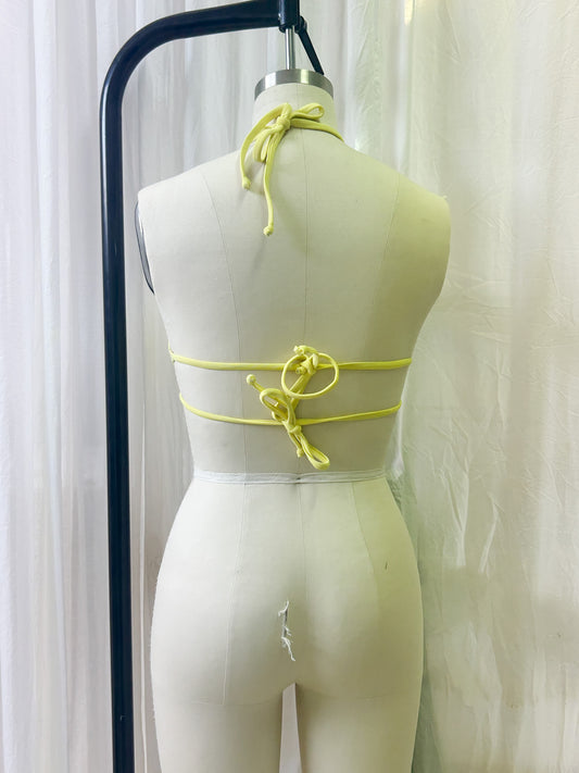 Mini top - lemon, pearl (one size)