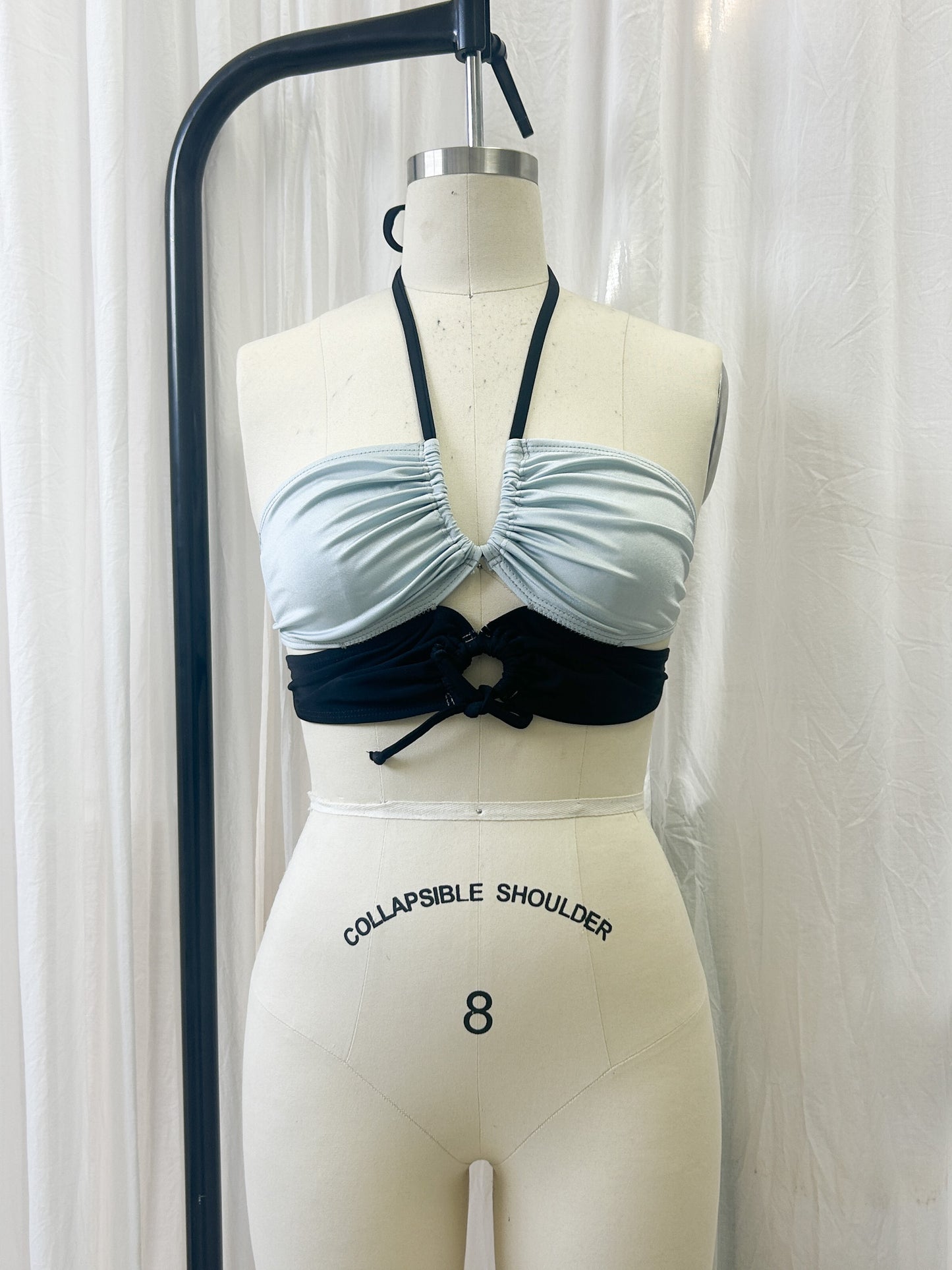 Mini top - silver, black (one size)