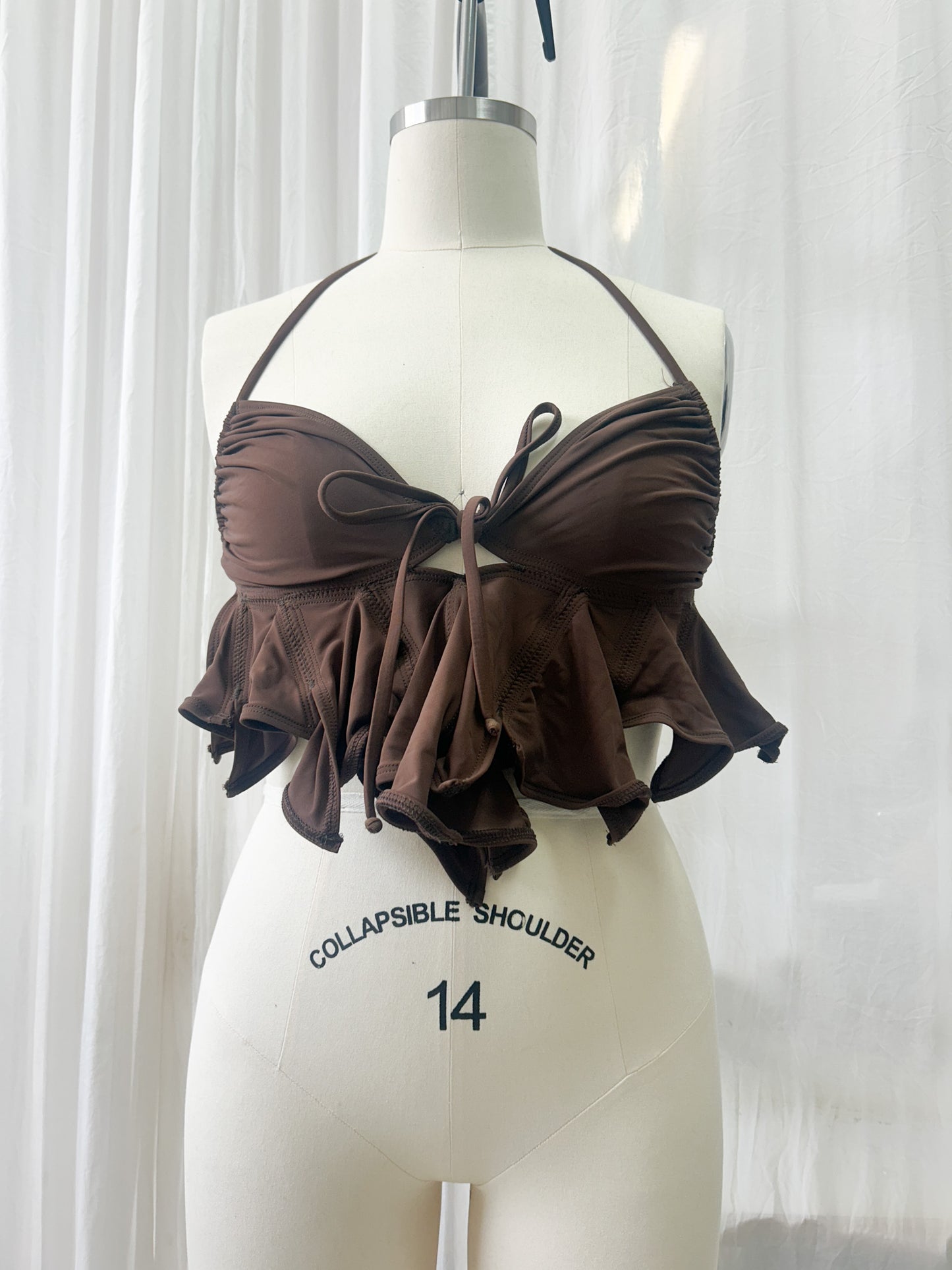 Soiree top - chocolate (large)
