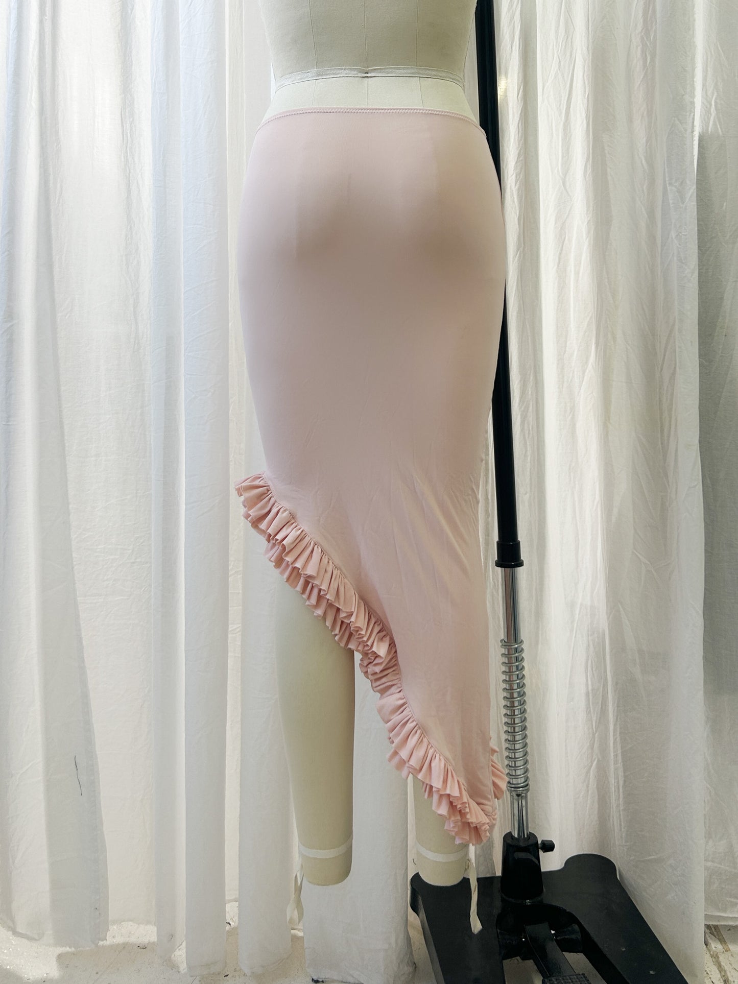 AW23 - Frilly long skirt - baby pink (extra small)