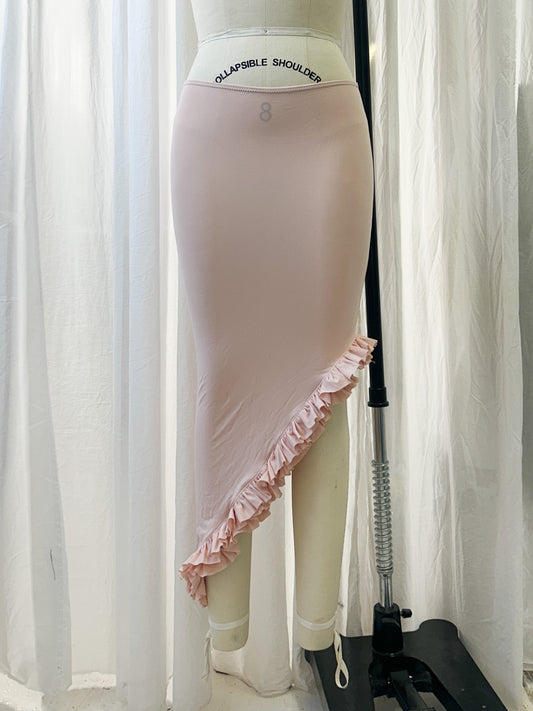 AW23 - Frilly long skirt - baby pink (extra small)