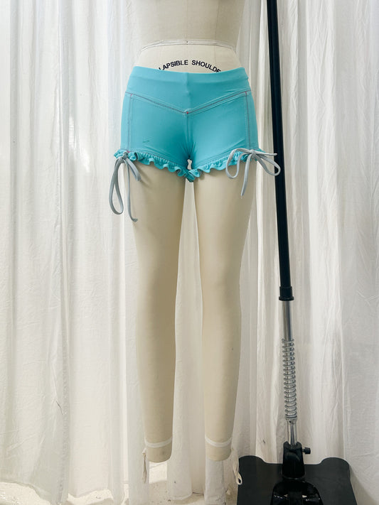 Hot shorts - blue, silver, pink (extra small)