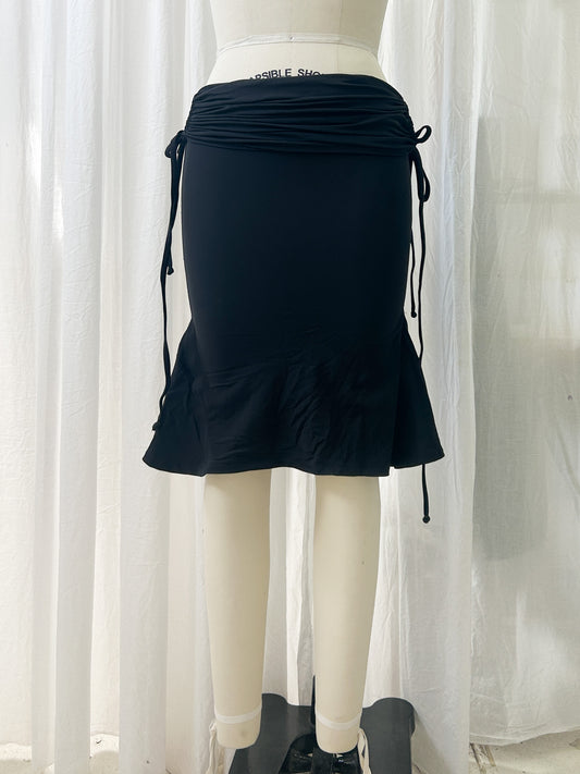 AW23 - Fluted pencil skirt - black (extra small 2/2)
