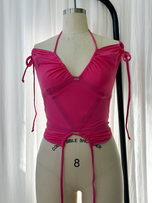SS20 - Tankini top - hot pink (extra small)