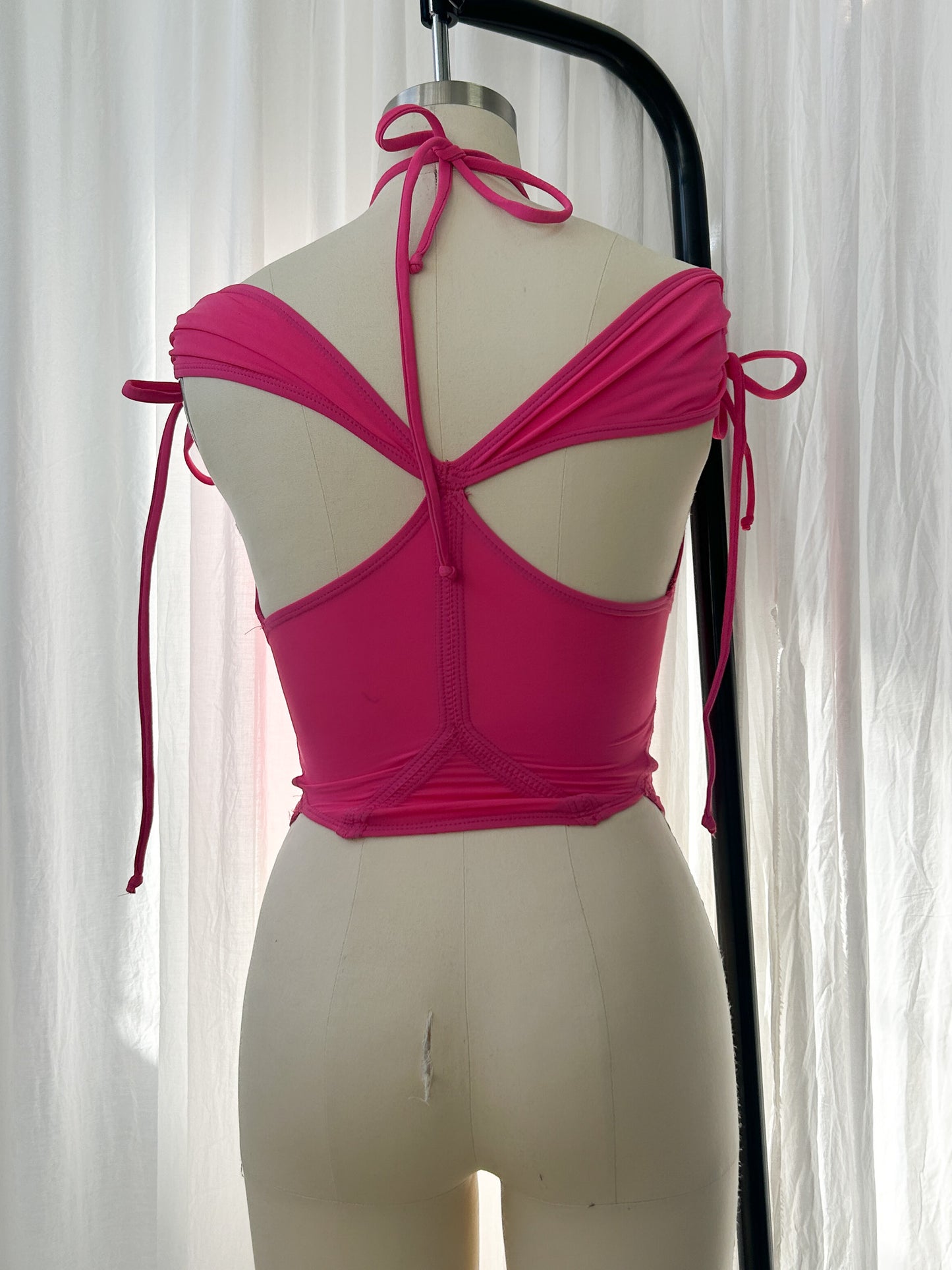 SS20 - Tankini top - hot pink (extra small)