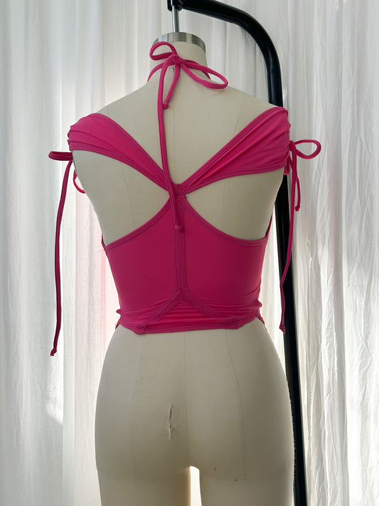 SS20 - Tankini top - hot pink (extra small)