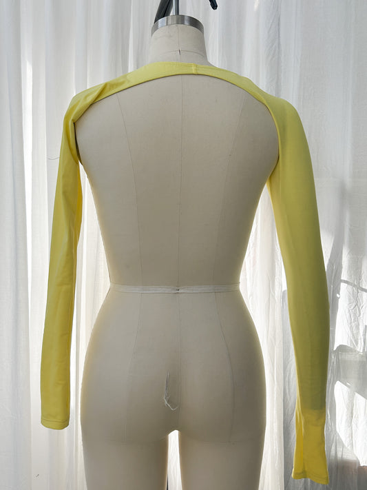 R25- Cupid sleeve - lemon (extra small)