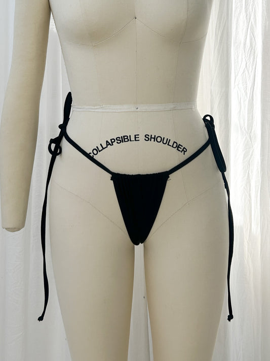 String bikini bottom - black (small)