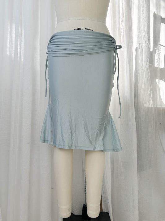 AW23 - Fluted pencil skirt - silver (medium)