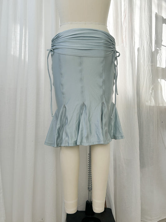 AW23 - Fluted pencil skirt - silver (medium)