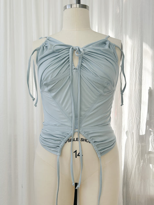 AW23- Tankini top- silver (large)