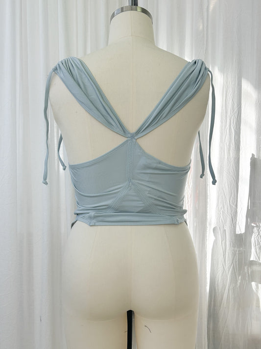 AW23- Tankini top- silver (large)