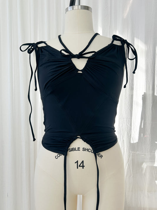 Tankini top - off black (medium)