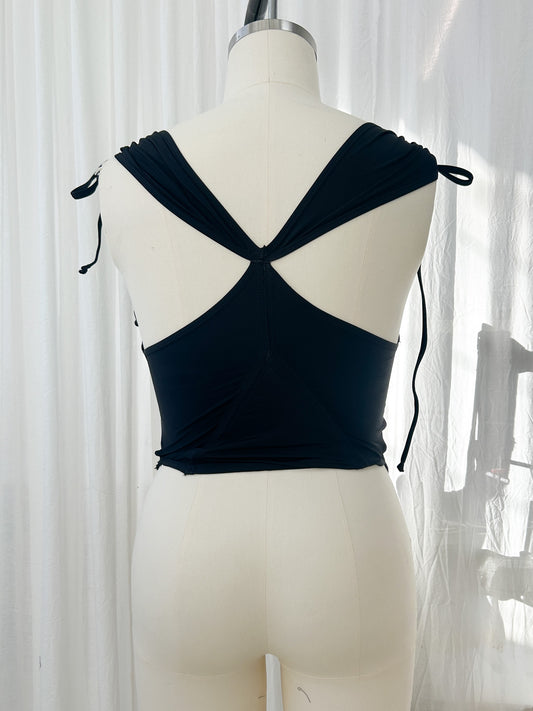 Tankini top - off black (medium)