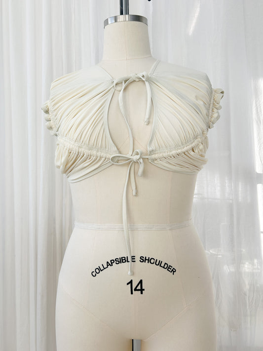 Bikini bolero - pearl (small - medium)