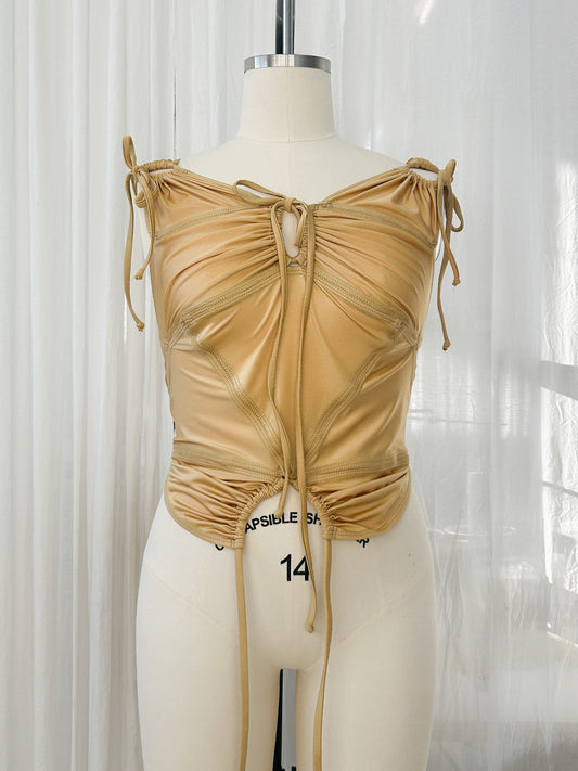 Tankini top - gold (large)