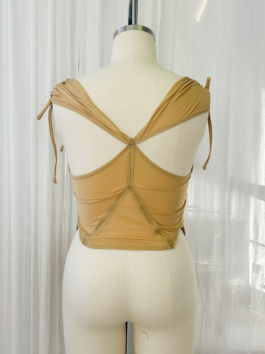 Tankini top - gold (large)