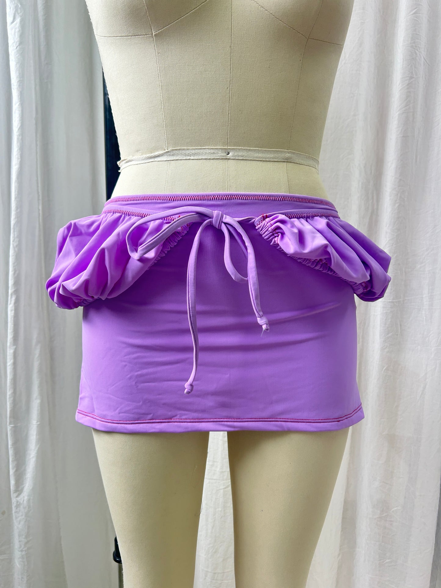 Lilac Puff Mini Skirt - XS