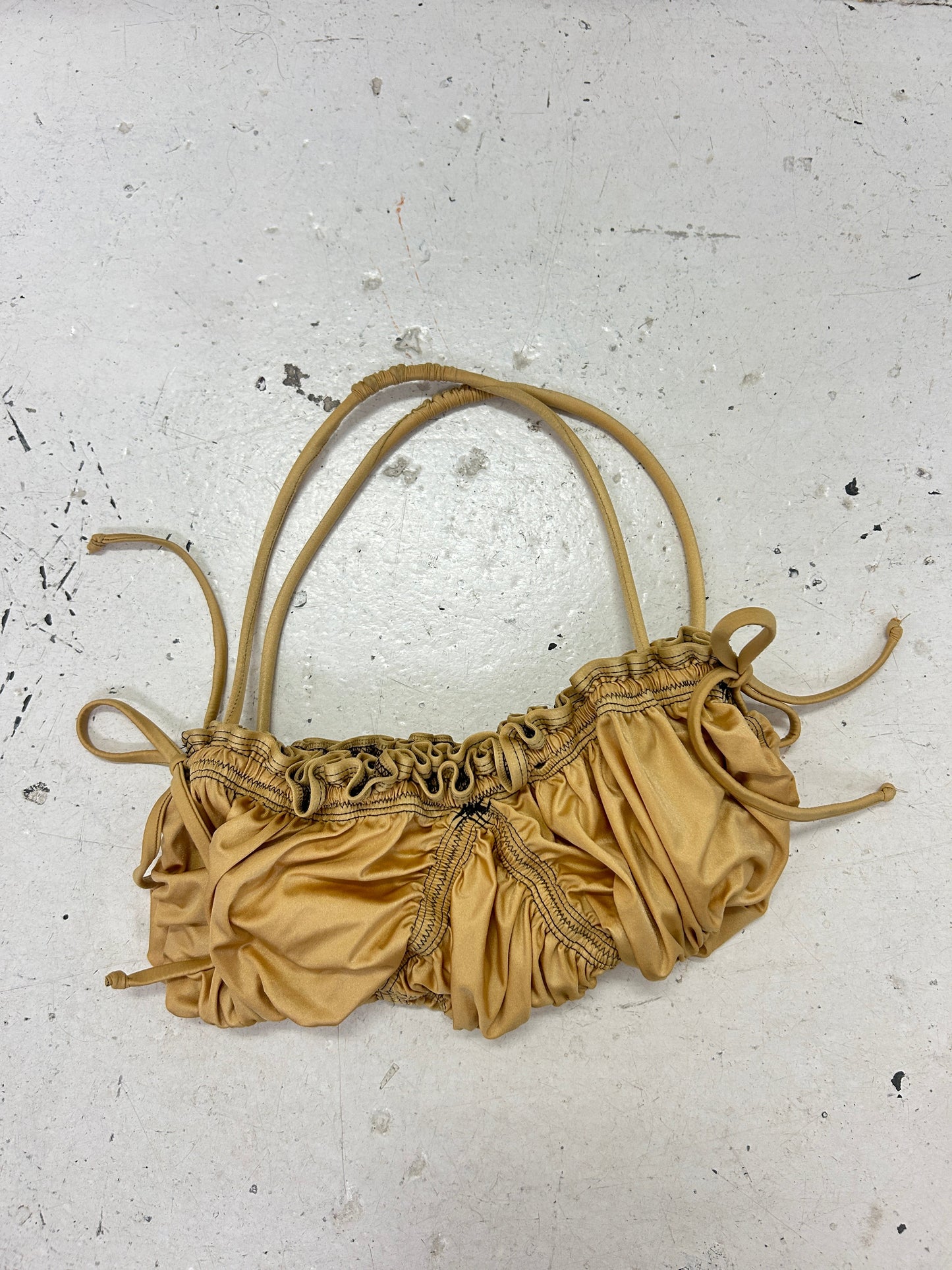 Gold Crossiant bag