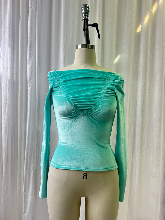 Premium Velour Long Sleeve - Mint XS