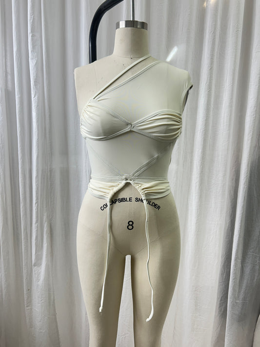 Pearl One Shoulder Tank Top - XS