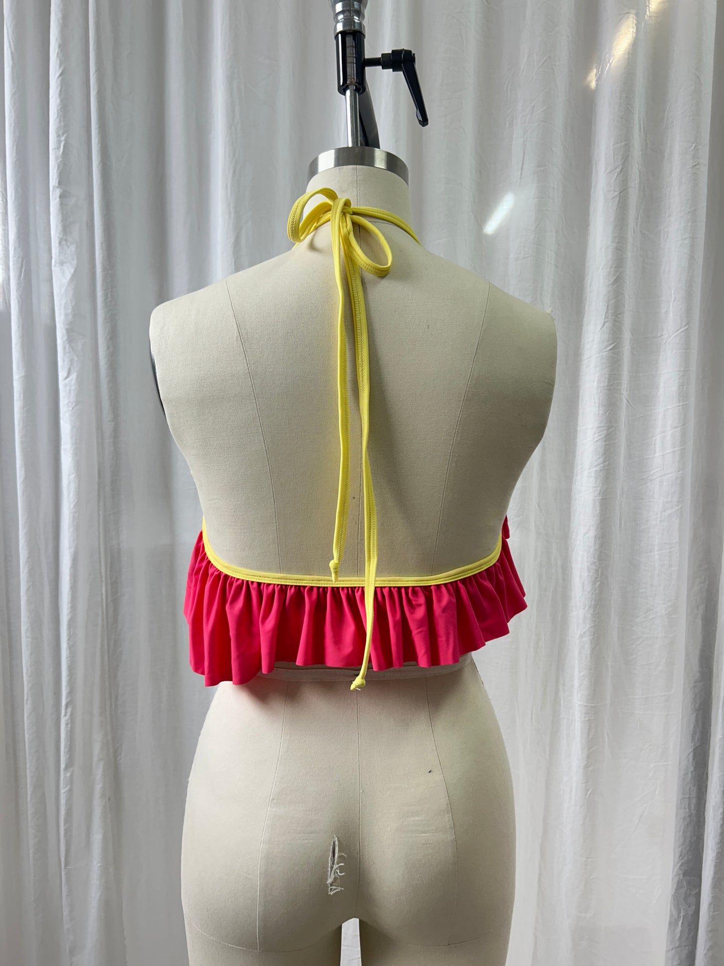 Multi Ruffle Bikini Top - XS