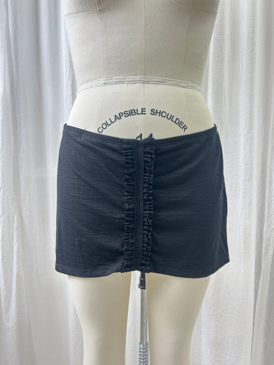 Frilly Merino Wool Mini Skirt - 16/18