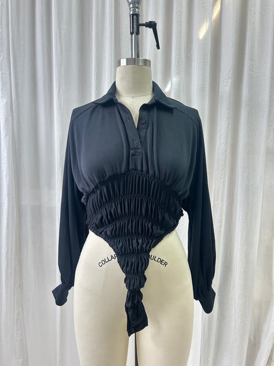 Layout Leotard Black- 10/12