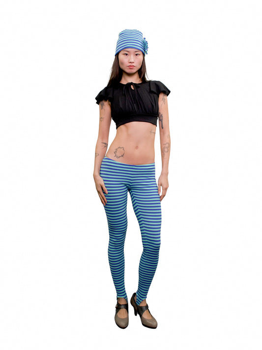 Stirrup leggings - blue