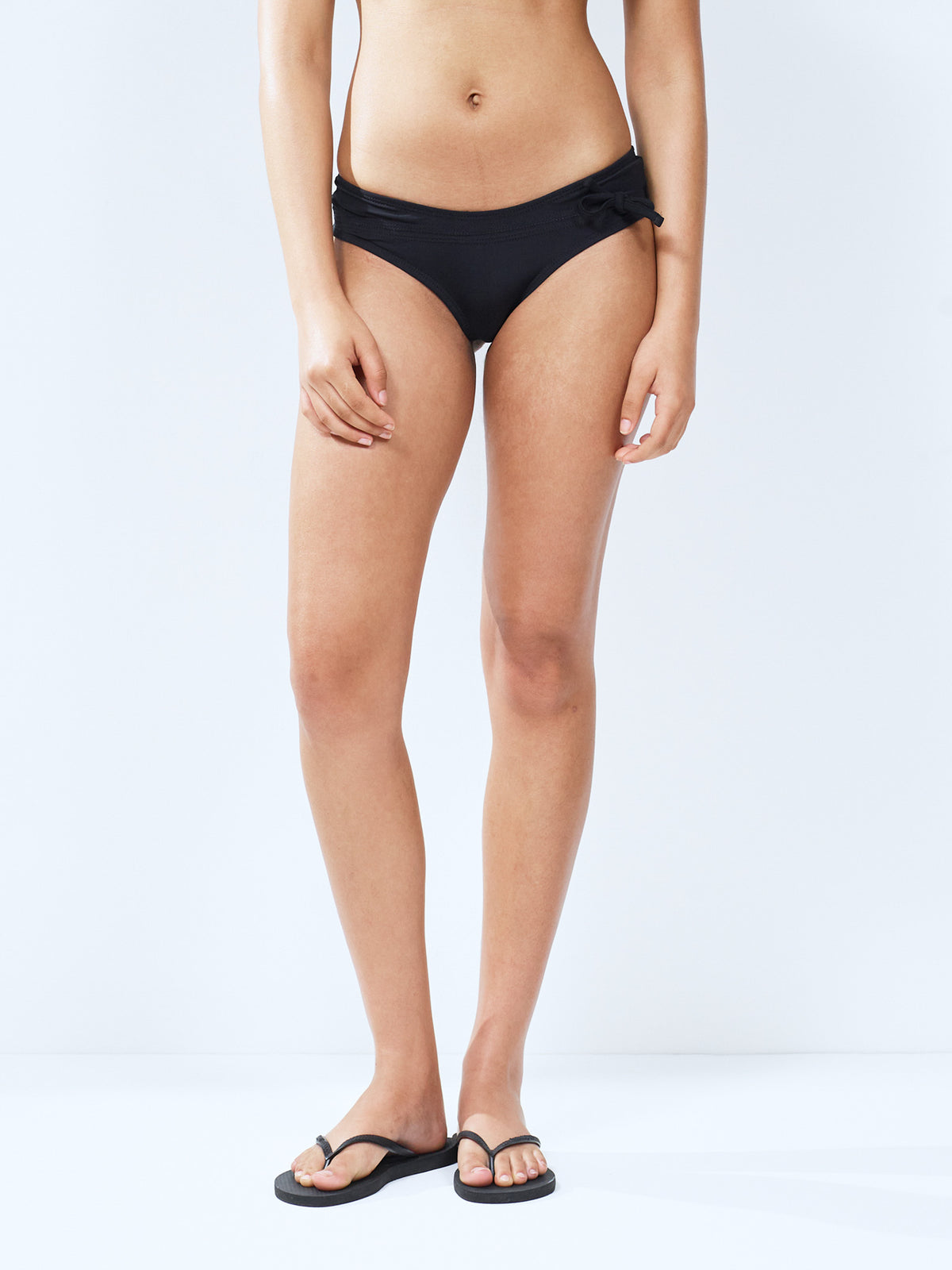Classic low rise bikini bottom - black